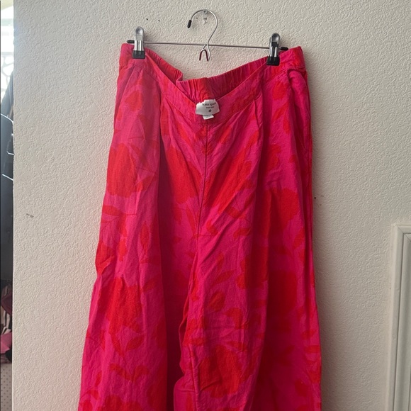kate spade Pink Wide-Leg Floral Print Pants - Picture 5 of 5